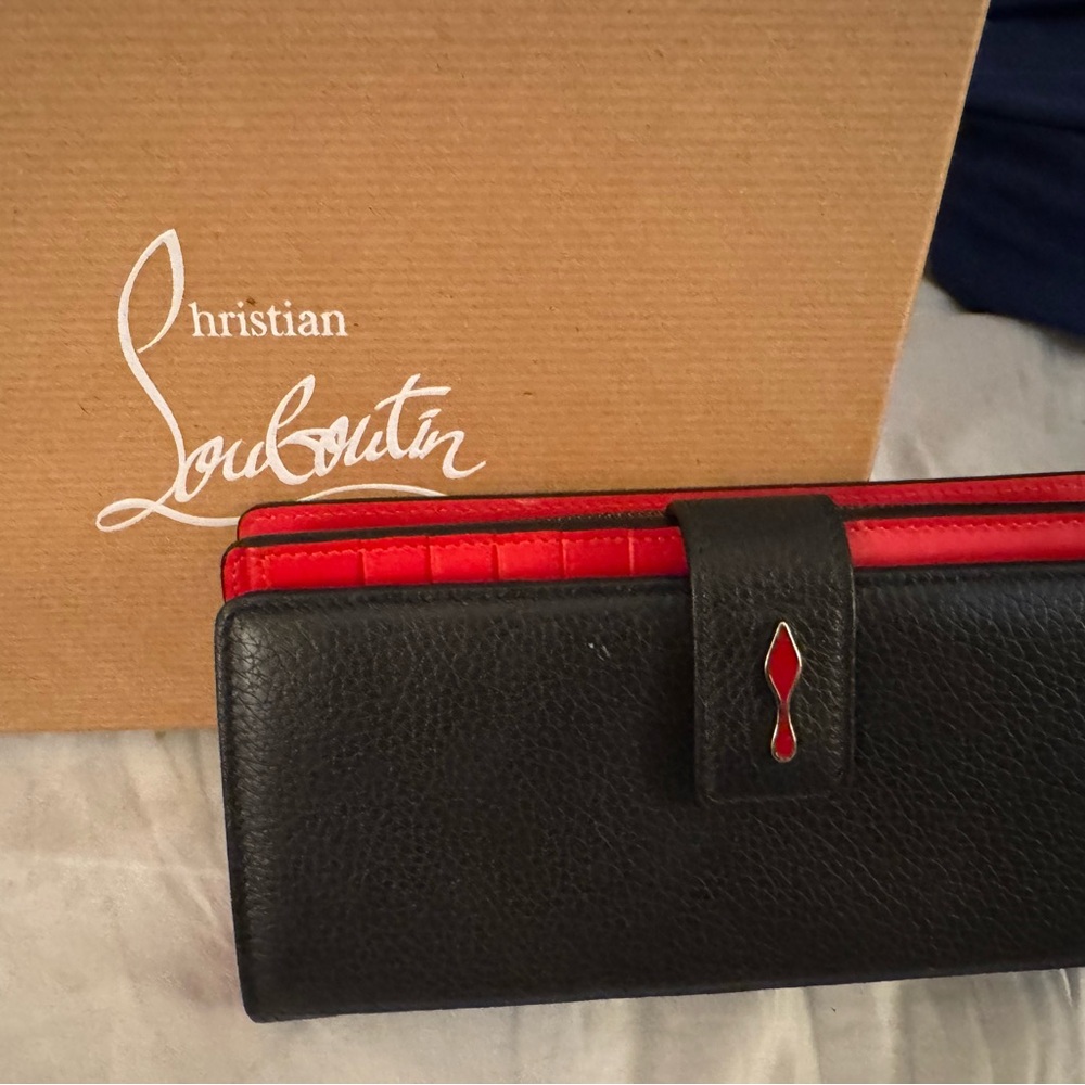 Christian Louboutin Black Leather Clutch